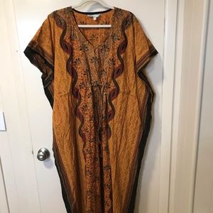 Cotton tribal print caftan